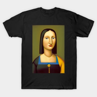 Mona Lisa in Tarsila do Amaral Style T-Shirt